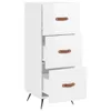 [Home] Sideboard Hochglanz-Weiß 34,5x34x90 cm Holzwerkstoff Produktbild-Vorschau 5