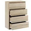 Kommode mit 4 Schubladen Sideboard Moderne sonoma Produktbild-Vorschau 3