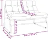 vidaXL gartenmöbel Schwarz 110 x 81 x 71 cm Produktbild-Vorschau 8