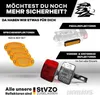 4x Speichenreflektoren Extra Verstärkt Stahlclips Orange Produktbild-Vorschau 7