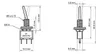 Interruttore a levetta miniaturizzato Wentronic Goobay, blu Anteprima dell’immagine prodotto 3