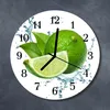 Glasuhr Wanduhr Küchenuhr Echt-Glas 30fi cm Limette grün Produktbild-Vorschau 2