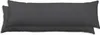 2er Set Seitenschläferkissen Bezug 40x145 cm anthrazit Uni Produktbild-Vorschau 1