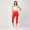Merry Style Damen Leggings 3/4 aus Viskose MS10-144 (Rot, Produktbild-Vorschau 2