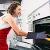1 Paar Extra Lange Silikon-Ofenhandschuhe, Hitzebeständige Produktbild-Vorschau 5