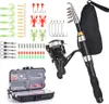 Angelrute Rolle Combo Full Kit 1,5 m Teleskop Angelrute Produktbild-Vorschau 1