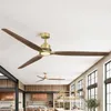 Parrot Uncle Ventilateur Plafonnier 122cm, Or et Bois, Voir les images du produit 4