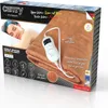 A product box for a single heating under-blanket, showing the blanket itself and a woman sleeping. Produktbild-Vorschau