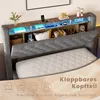 okwish Jugendbett 140×190 mit Steckdose und LED, Produktbild-Vorschau 9