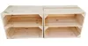 2er Vintage Holzkisten mit Regalbrett - 40x30x24 cm - Produktbild-Vorschau 1