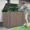 COSTWAY Pojemnik na 2 kosze na śmieci, 172x95.5x130cm Podgląd zdjęcia produktu 2