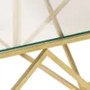 vidaXL Couchtisch Golden Edelstahl und Hartglas Produktbild-Vorschau 6