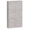 vidaXL Szafka na buty betonowa szara 59x17x108 cm materiał Podgląd zdjęcia produktu 13