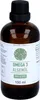 A bottle of Omega-3 Algenöl (Algae Oil) with a label detailing its contents and brand. Produktbild-Vorschau
