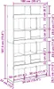 vidaXL Divisorio per ambienti in rovere fumé 100x33x187,5 Anteprima dell’immagine prodotto 7