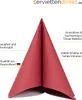Softpoint Serviette in Bordeaux, 1/4-Falz, 40 x 40 cm, 50 Produktbild-Vorschau 4