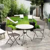 Relaxdays Gartenstuhl 2er Set, Holzoptik, wetterfest & Produktbild-Vorschau 6