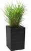 Vaso da fiori Lamela | a scacchiera | 40x60cm | legno nero Anteprima dell’immagine prodotto 10