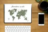 MuchoWow® Laptop Aufkleber Sticker Cover Weltkarte - Grün - Produktbild-Vorschau 2