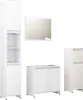 Bathroom furniture set including a tall cabinet, a vanity, and another cabinet. Produktbild-Vorschau