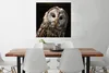 MuchoWow® Poster Waldkauz auf schwarzem Hintergrund 75x75 Produktbild-Vorschau 2