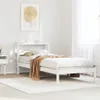 Massivholzbett ohne Matratze Weiß 75x190 cm Kiefernholz Produktbild-Vorschau 3