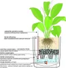 LECHUZA Pot de plantes CUBE Cottage 40 Granit | Pot de Voir les images du produit 24