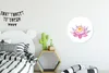 MuchoWow® Aluminium Wandkreis Aquarell - Blume - Seerose Ø Produktbild-Vorschau 3