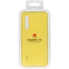 A yellow silicone phone case for a Huawei P30, presented in its retail packaging. Produktbild-Vorschau