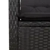 vidaXL 9-tlg. Garten-Essgruppe mit Kissen Schwarz Poly Produktbild-Vorschau 6