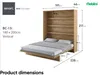 MEBLINI Schrankbett Bed Concept - Wandbett mit Lattenrost - Produktbild-Vorschau 8