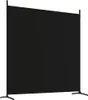 vidaXL Paravento a 4 ante, nero, 698 x 180 cm, in tessuto Anteprima dell’immagine prodotto 6