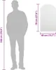 A diagram showing the dimensions of a mirror next to a silhouette of a person for scale. Náhled obrázku produktu