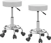 2er Set Bürohocker Arbeitshocker Drehhocker Rollhocker aus Produktbild-Vorschau 1