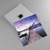 Wanduhr - Quadrat - Glasuhr - See Berge Wasser - 40x40cm - Produktbild-Vorschau 2