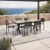 Table extensible aluminium et céramique avec 10 chaises - Voir les images du produit 4