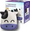 A product shot of a cow-shaped nebulizer and its packaging. Anteprima dell’immagine prodotto