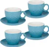 Cappuccino-Tassen Set 8 tlg., Keramik Tasse mit Untertasse, Produktbild-Vorschau 3