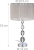 Lampada da comodino Relaxdays in cristallo, paralume in Anteprima dell’immagine prodotto 4