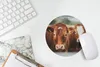 MuchoWow® Mauspad Mousepad Kühe - Gras - Zaun 20x20 cm - Produktbild-Vorschau 5