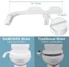 WC Bidet Dusche Aufsatz Selbstreinigende Zweidüsen Produktbild-Vorschau 7