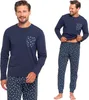 Herren-Pyjamas Aus Baumwolle, Lange Ärmel Und Hose, Produktbild-Vorschau 8