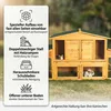 Mucola Hasenkäfig Kaninchenstall Freigehege XXL Hasenstall Produktbild-Vorschau 2