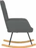 houpací křeslo vidaXL Dark Grey Fabric Náhled obrázku produktu 3