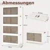 COSTWAY 284 L Faltbare Aufbewahrungsboxen 4-stöckige Produktbild-Vorschau 7