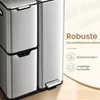 SONGMICS Mülltrennsystem Küche 60 L Tretmülleimer mit 3 Produktbild-Vorschau 5