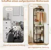 A split image showing a messy living room before and an organized corner with a coat rack after. The text indicates the transformation from scattered clothes to organized clothes. Náhled obrázku produktu