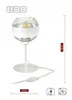 LUXOLAR Led Tischleuchte mit Schalter - Weiß Glas Produktbild-Vorschau 2