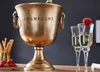 A champagne cooler with two glasses of champagne and strawberries. Produktbild-Vorschau