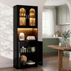 Küchenunterschrank mit LED, Buffetschrank, Hochschrank mit Produktbild-Vorschau 1